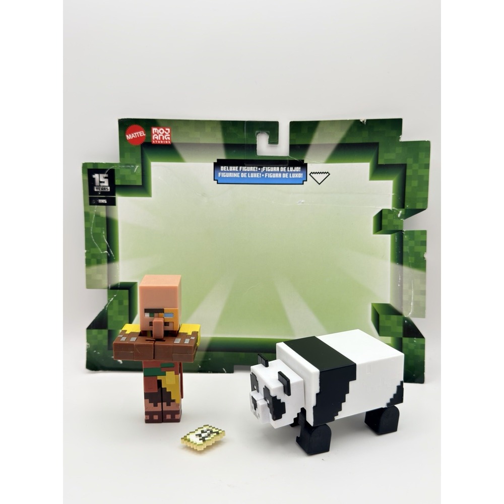 Minecraft Vanilla Action Figure Cartographer Jungle and Panda 3.25"